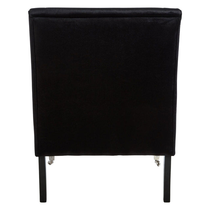 Downton Black Velvet Chair - Modern Home Interiors