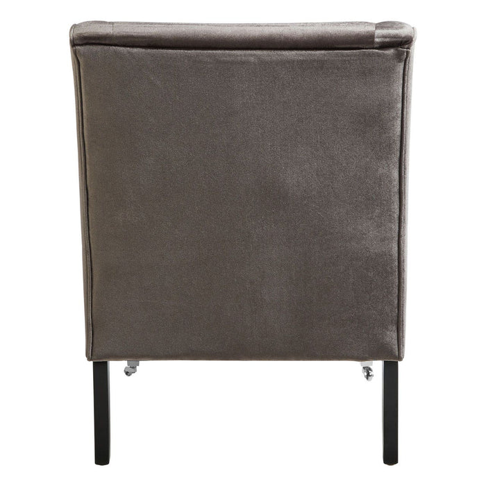 Downton Grey Velvet Chair - Modern Home Interiors