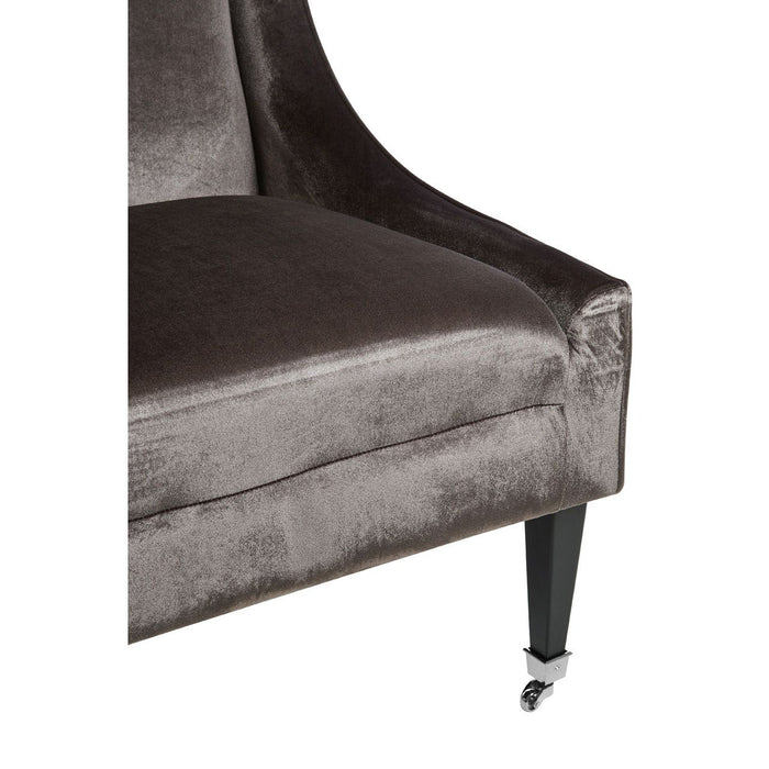 Downton Grey Velvet Chair - Modern Home Interiors