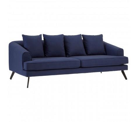 Mylo 3 Seater Navy Fabric Sofa - Modern Home Interiors