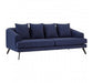 Mylo 3 Seater Navy Fabric Sofa - Modern Home Interiors