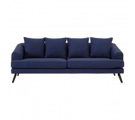 Mylo 3 Seater Navy Fabric Sofa - Modern Home Interiors