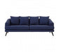 Mylo 3 Seater Navy Fabric Sofa - Modern Home Interiors