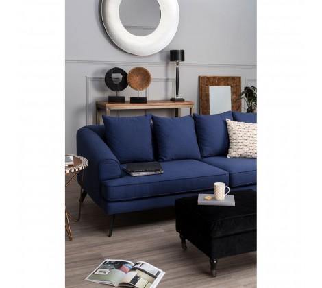 Mylo 3 Seater Navy Fabric Sofa - Modern Home Interiors