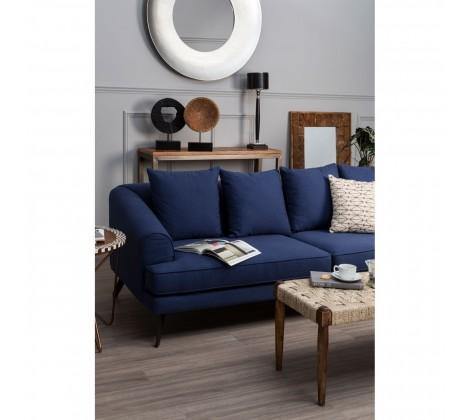 Mylo 3 Seater Navy Fabric Sofa - Modern Home Interiors