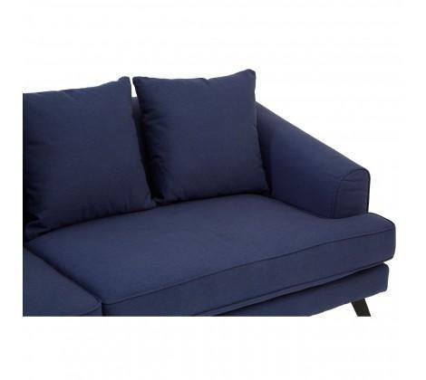 Mylo 3 Seater Navy Fabric Sofa - Modern Home Interiors