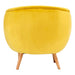 Oscar Yellow Fabric Chair - Modern Home Interiors