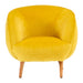 Oscar Yellow Fabric Chair - Modern Home Interiors