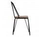 District Elm Wood And Metal High Back Chair - Modern Home Interiors