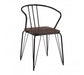 District Black Metal And Elm Wood Arm Chair - Modern Home Interiors