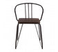 District Black Metal And Elm Wood Arm Chair - Modern Home Interiors