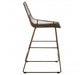 District Bronze Metal Wire Tapered Bar Chair - Modern Home Interiors