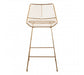 District Gold Metal Wire Tapered Bar Chair - Modern Home Interiors