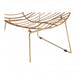 District Gold Metal Wire Rounded Chair - Modern Home Interiors