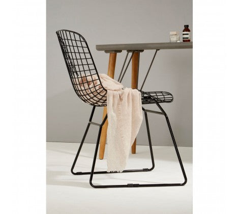 District Black Metal Wire Chair - Modern Home Interiors