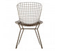 District Bronze Metal Grid Frame Wire Chair - Modern Home Interiors