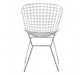 District Chrome Metal Grid Frame Wire Chair - Modern Home Interiors