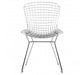 District Chrome Metal Grid Frame Wire Chair - Modern Home Interiors