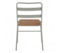 District Grey Metal And Elm Wood Chair - Modern Home Interiors