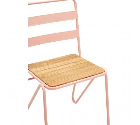 District Pink Metal Chair - Modern Home Interiors