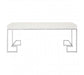 Allure White Gloss and Silver Coffee Table - Modern Home Interiors