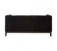 Sasha 2 Seater Black Velvet Sofa - Modern Home Interiors