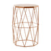 Shalimar Octagonal Marble/ Gold Side Table - Modern Home Interiors