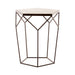 Shalimar Pentagonal Marble Top Side Table - Modern Home Interiors