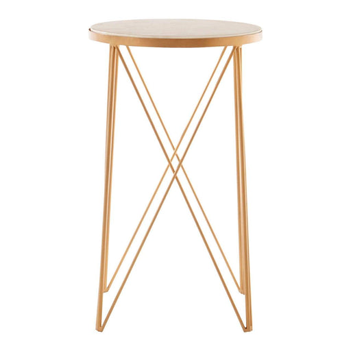 Shalimar Round Marble Top Side Table - Modern Home Interiors