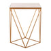 Shalmiar Square Marble Top Side Table - Modern Home Interiors