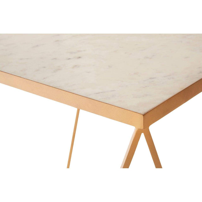 Shalmiar Square Marble Top Side Table - Modern Home Interiors