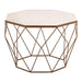 Shalimar Octagon White Marble Coffee Table - Modern Home Interiors