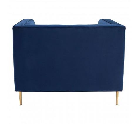 Otylia Deep Blue Velvet Armchair - Modern Home Interiors