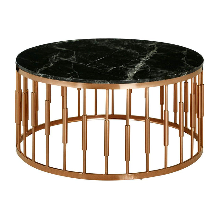 Alvaro Round Marble Top Coffee Table - Modern Home Interiors