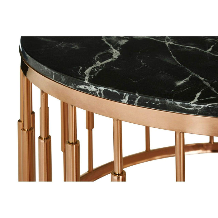 Alvaro Round Marble Top Coffee Table - Modern Home Interiors