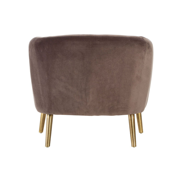 Samara Luxe Round Grey Velvet Armchair - Modern Home Interiors