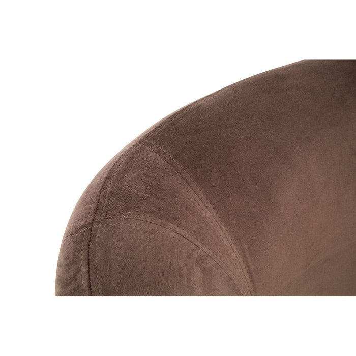 Samara Luxe Round Grey Velvet Armchair - Modern Home Interiors