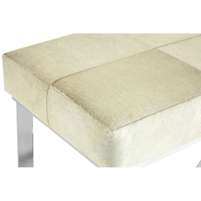 KENSINGTON TOWNHOUSE LEATHER TEXTURED PATTERN BENCH - Modern Home Interiors