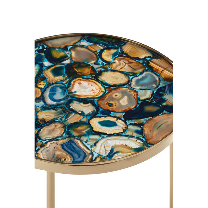 Vita Blue Agate Table - Modern Home Interiors