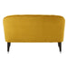 Doucet Dijon Yellow Velvet 2 Seater Sofa - Modern Home Interiors