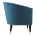 Doucet Blue Velvet Chair - Modern Home Interiors