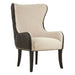 Doucet Natural-Toned Fabric Armchair - Modern Home Interiors