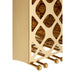 Novo 12 Bottle Gold Finish Wine Rack - Modern Home Interiors
