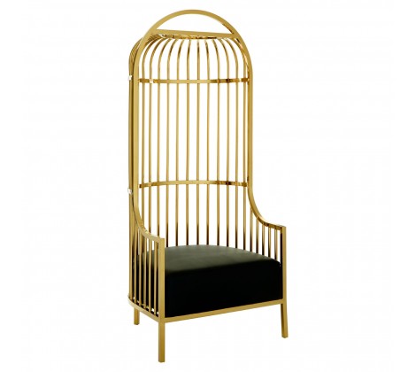 Eliza Dome Cage Chair - Gold Finish - Modern Home Interiors