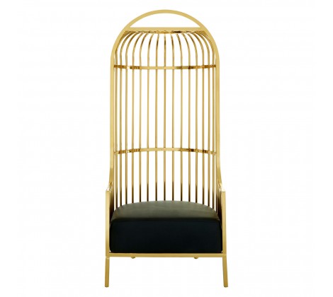 Eliza Dome Cage Chair - Gold Finish - Modern Home Interiors