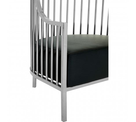 Eliza Dome Cage Chair - Silver Finish - Modern Home Interiors