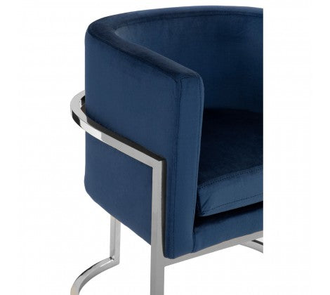 Eliza Dining/Accent Chair - Blue - Modern Home Interiors