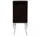 Eliza Louis Style Black Velvet Dining Chair with Silver Legs - Modern Home Interiors