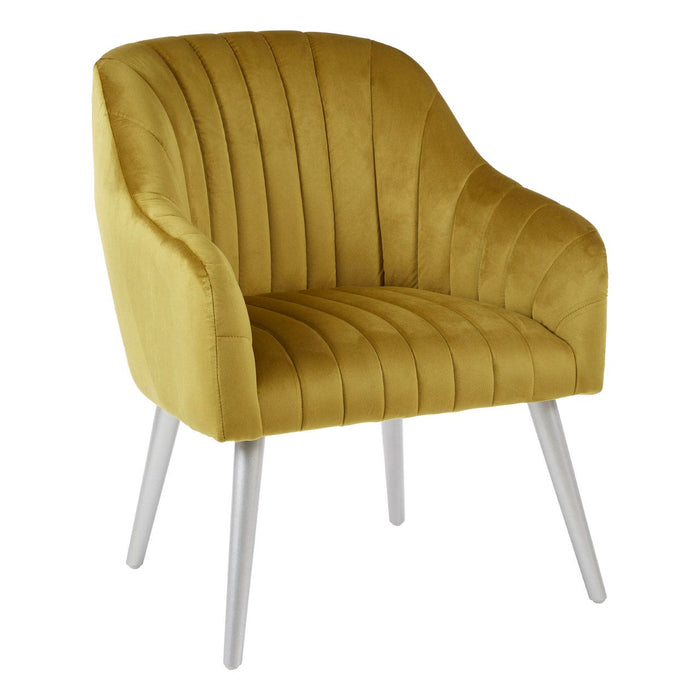 Luxor Mustard Fabric Armchair - Modern Home Interiors