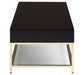 Kensington Townhoue Black and Gold Finish Coffee Table - Modern Home Interiors